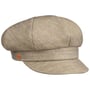 Anja Stripes Linnen Newsboy Pet by Mayser lichtbeige