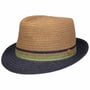 Tricolour Trilby Strohoed by Mayser naturel-blauw