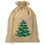 Cadeauzakje Christmas Tree 30 cm x 40 cm naturel