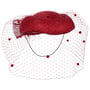 Denica Pillbox Hoed by Lierys bordeaux