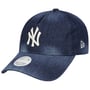 9Twenty Washed Denim Yankees Pet by New Era donkerblauw