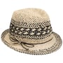 Twotone Vented Trilby Strohoed by Loevenich naturel-zwart