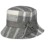 Vidtorp Check Wollen Hoed by Lierys grijs-beige