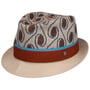 Benita Dots Trilby Stoffen Hoed by Lierys beige-blauw