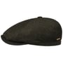 6 Panel Fine Melange Wool Pet by Stetson donkerolijfgroen