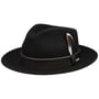 Vanvico Fedora Wollen Hoed by Stetson zwart