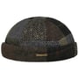 Wool Mix Patchwork Dockermuts by Stetson zwart-grijs