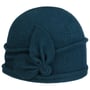 Jorina Walkloden Muts by Seeberger petrol blauw