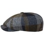 8 Panel Wool Check Pet by Balmoral blauw-olijfgroen
