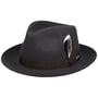 Darona Fedora Wollen Hoed by Stetson donkergrijs