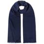 Basket Weave Wollen Sjaal by Stetson blauw-grijs
