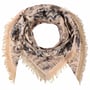 Miresta Flower Wollen Sjaal by Fraas beige-zwart