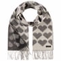 Cashmink Hearts Sjaal met Rafels by Fraas beige-antraciet
