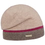 Shiny Stripe Wollen Muts by Seeberger lichtbeige