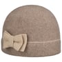 Tweed Pattern Walkloden Muts by Seeberger beige-bruin
