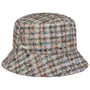 Tweed Bucket Stoffen Hoed by Seeberger blauw