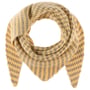 Twotone Knit Driehoekige Sjaal by Seeberger pastelgeel