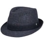 Tweed Trilby Wollen Hoed by Lierys blauw-gemêleerd