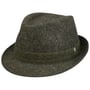 Tweed Trilby Wollen Hoed by Lierys olijfgroen-gemêleerd