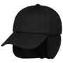 Waxed Baseballpet met Oorkleppen by Lipodo zwart