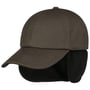 Waxed Baseballpet met Oorkleppen by Lipodo taupe