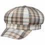 Rideca Check Newsboy Pet by Lipodo lichtblauw