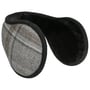 Check Earband Oorwarmers by Lipodo donkerblauw