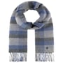 John Hanly Check Wollen Sjaal by Lierys blauw
