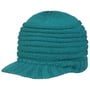 Narevya Gebreide Muts met Klep by McBURN petrol blauw