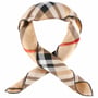 Classic Check Zijden Doek by Fraas beige-zwart