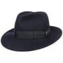 Bogarthoed Brede Rand by Borsalino blauw