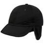Techno Earflap Baseballcap met Teflon zwart