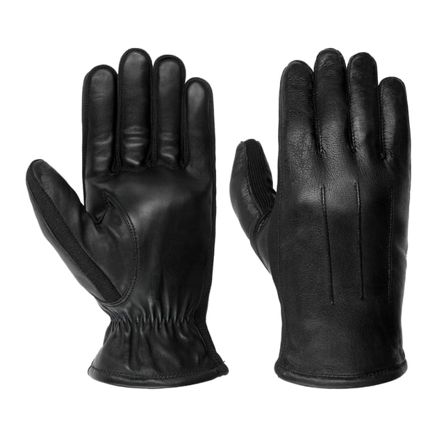 Pearlwood Gates Touchscreen Handschuhe Lederhandschuhe Fingerhandschuhe (10 HS - schwarz
